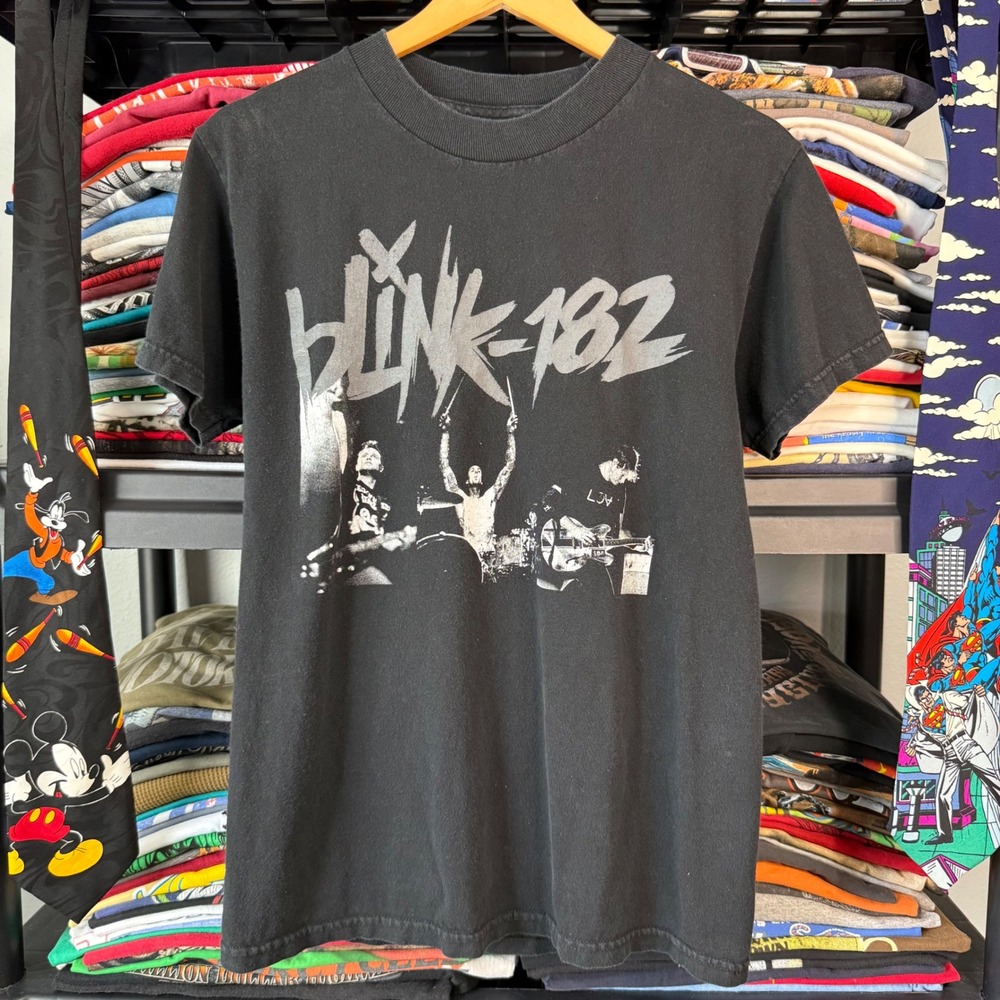 2000s Black Blink-182 Neighborhoods 2011 Tour T-Shirt Small